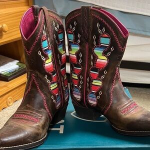 Ariat Women's Brown and Multicolor Heeled Boots